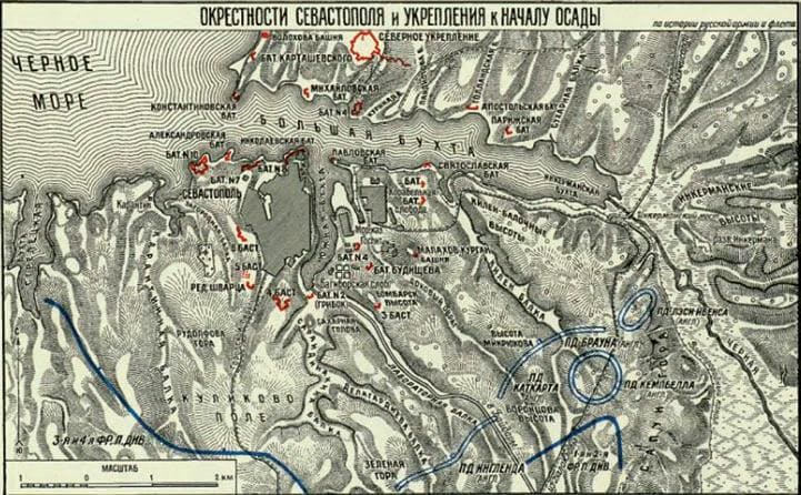 Севастополь, защитники, укрепления, начало осады