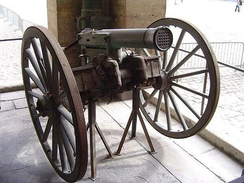 Митральеза, система Реффи, артиллерийское орудие, Франция