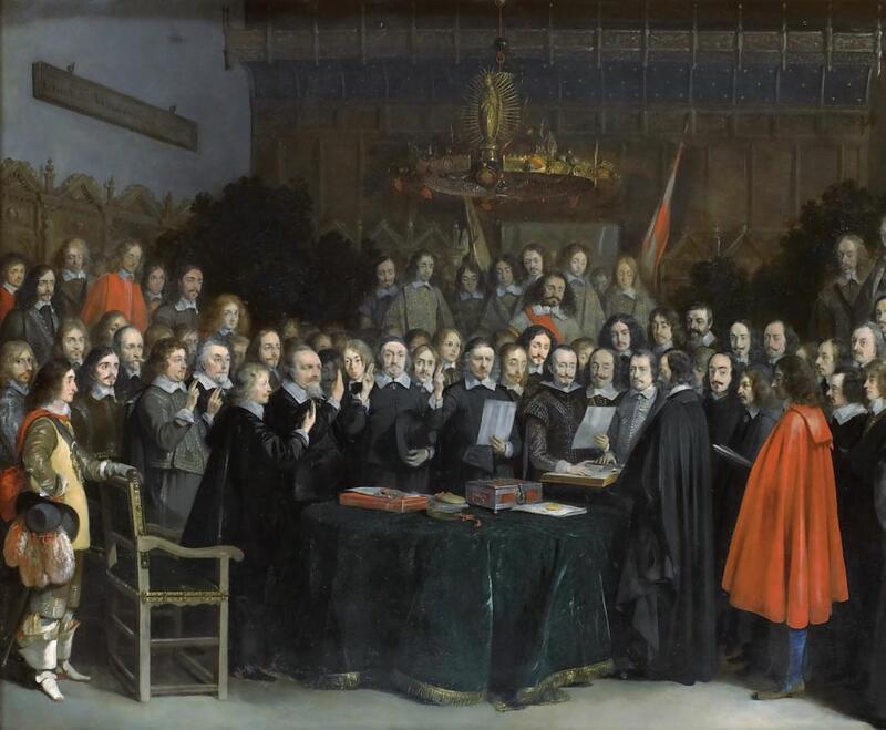 Вестфальский мир, присяга, ратификация, переговоры, Мюнстер