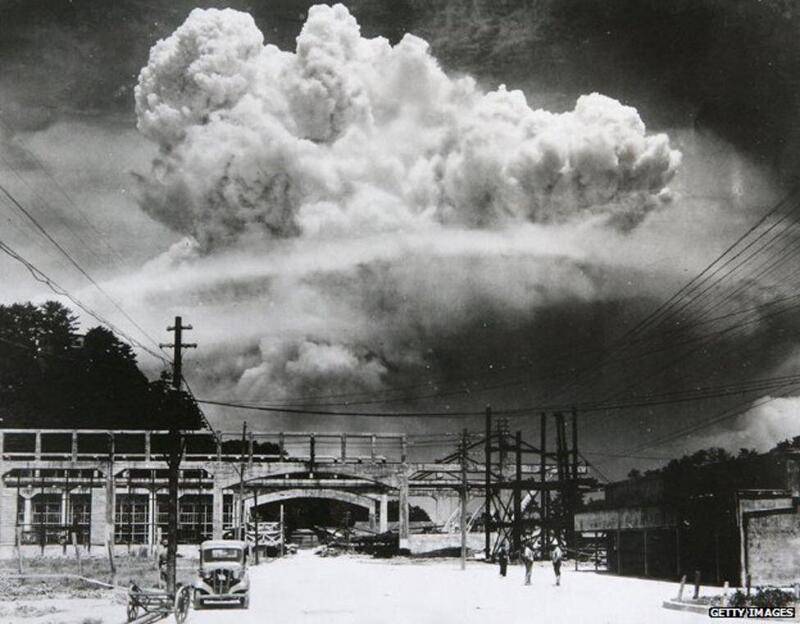 взрыв, атомная бомба, Нагасаки 