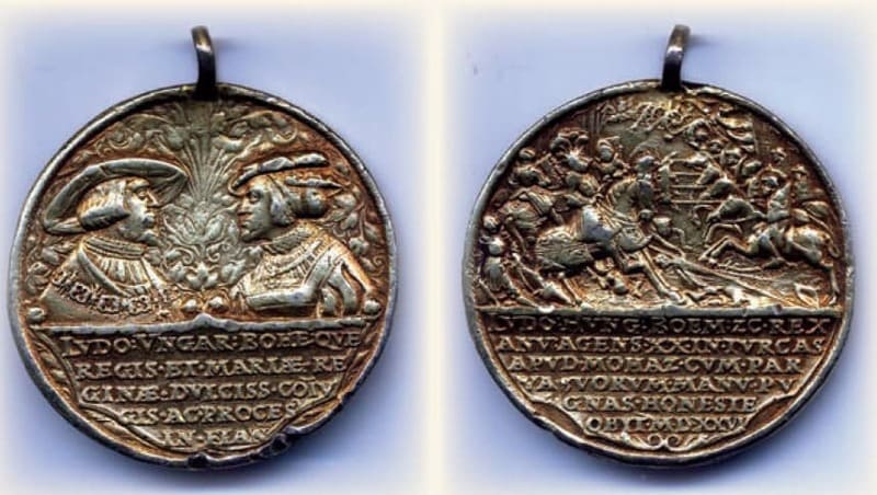 Медаль, память, битва при Мохаче, король Ласло