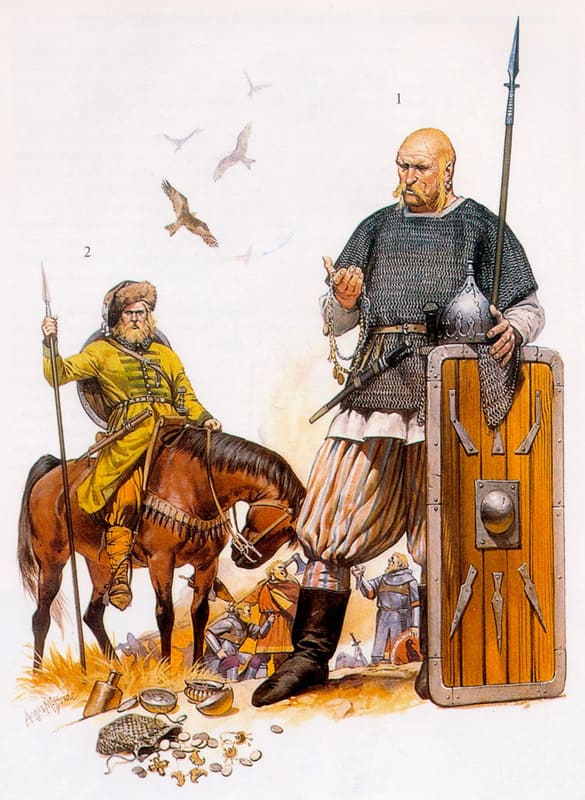 Восточные викинги, варяжская дружина, воин-рус 