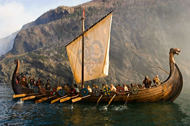 Корабли викингов, драккары, маневренность 