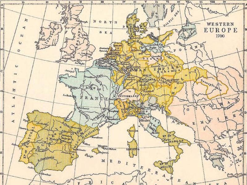 карта Европы, Рейсвейкский мирный договор, границы