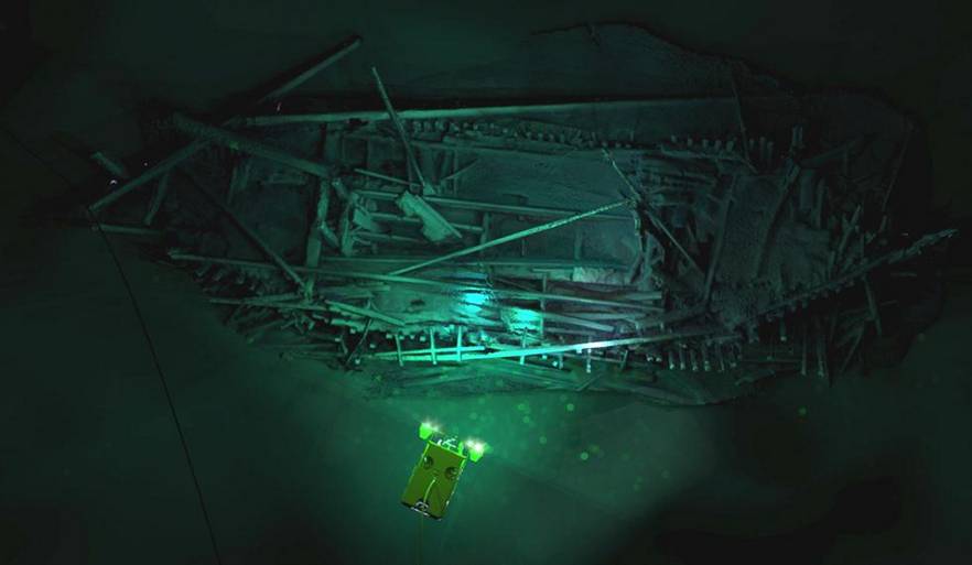 Фотограмметрическая модель затонувшего оттоманского корабля