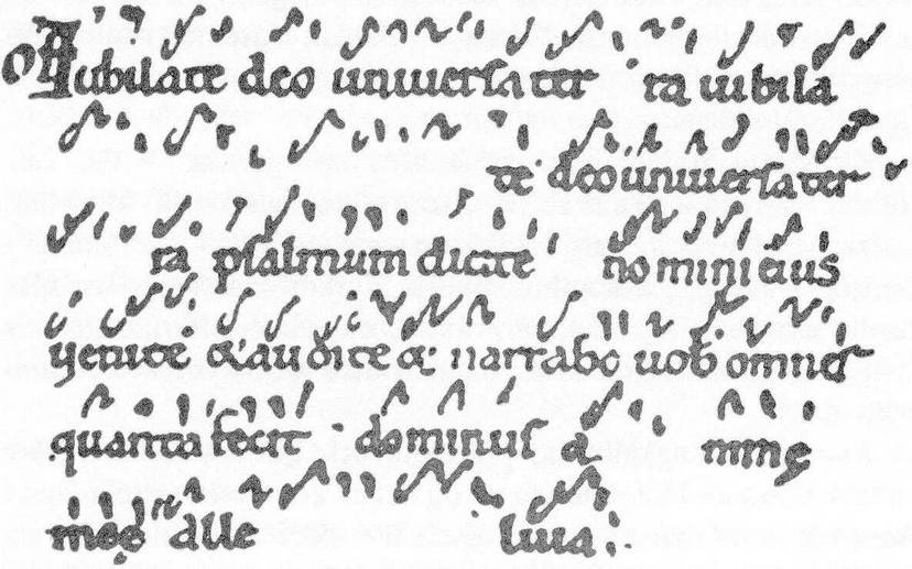 Невмы – символы, которые использовали для записи музыки в эпоху Средневековья