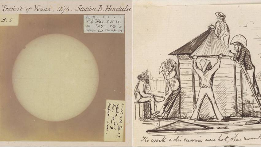 Британия опубликовала документы экспедиции 1874 года для наблюдений за Венерой