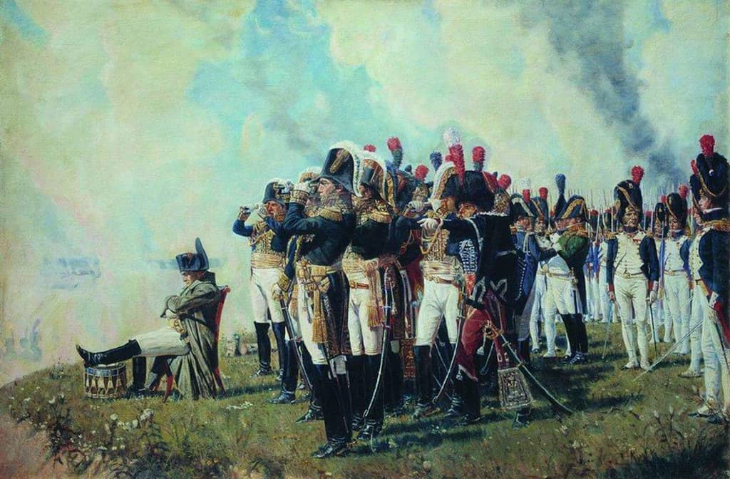 картина, Верещагин, Бородинские высоты, Наполеон картины