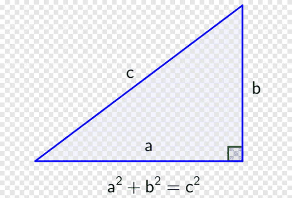 евклидова геометрия, прямоугольный треугольник, гипотенуза