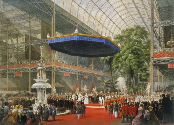 Королева Виктория открывает Всемирную выставку в Хрустальном дворце