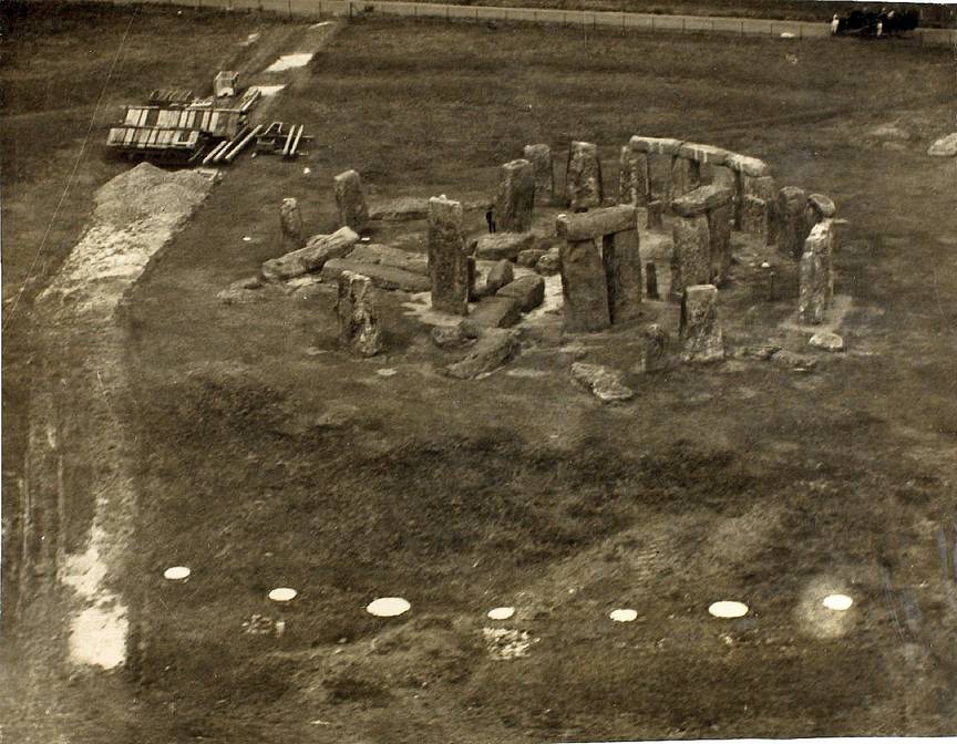 Аэрофотосъемка Стоунхенджа после Первой мировой войны