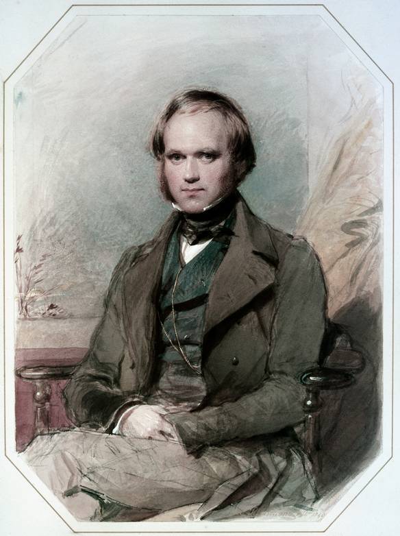 Чарлз Роберт Дарвин. Портрет работы Джорджа Ричмонда, 1830-е годы