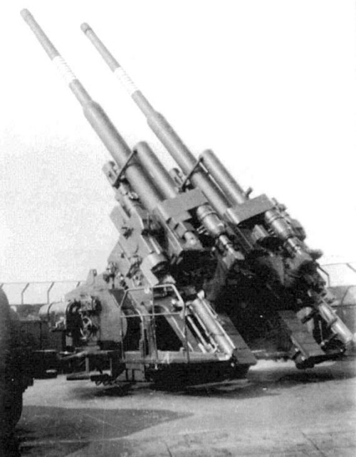Flakzwilling 40, зенитная башня, ствол орудия