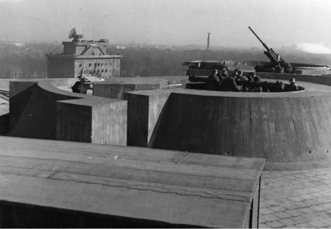 башня в берлине, зоопарковая зенитная башня, flak 39