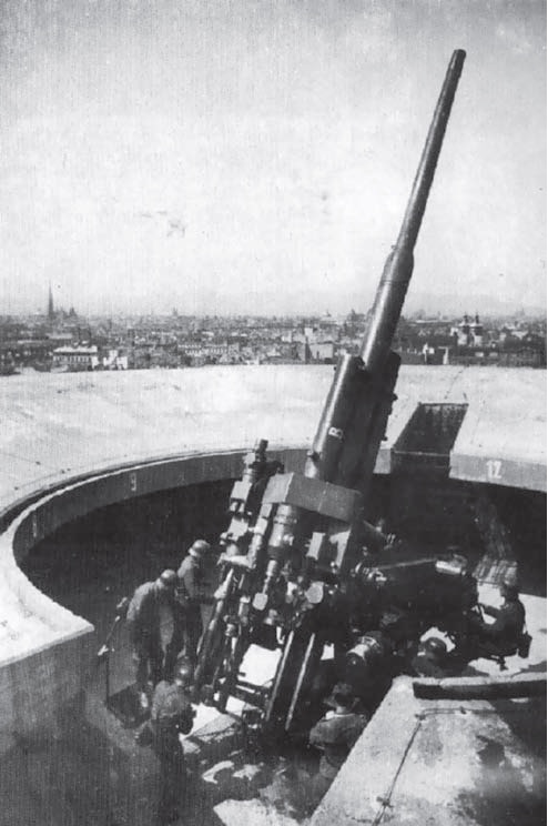 flak 40, башня второго поколения, зенитная установка