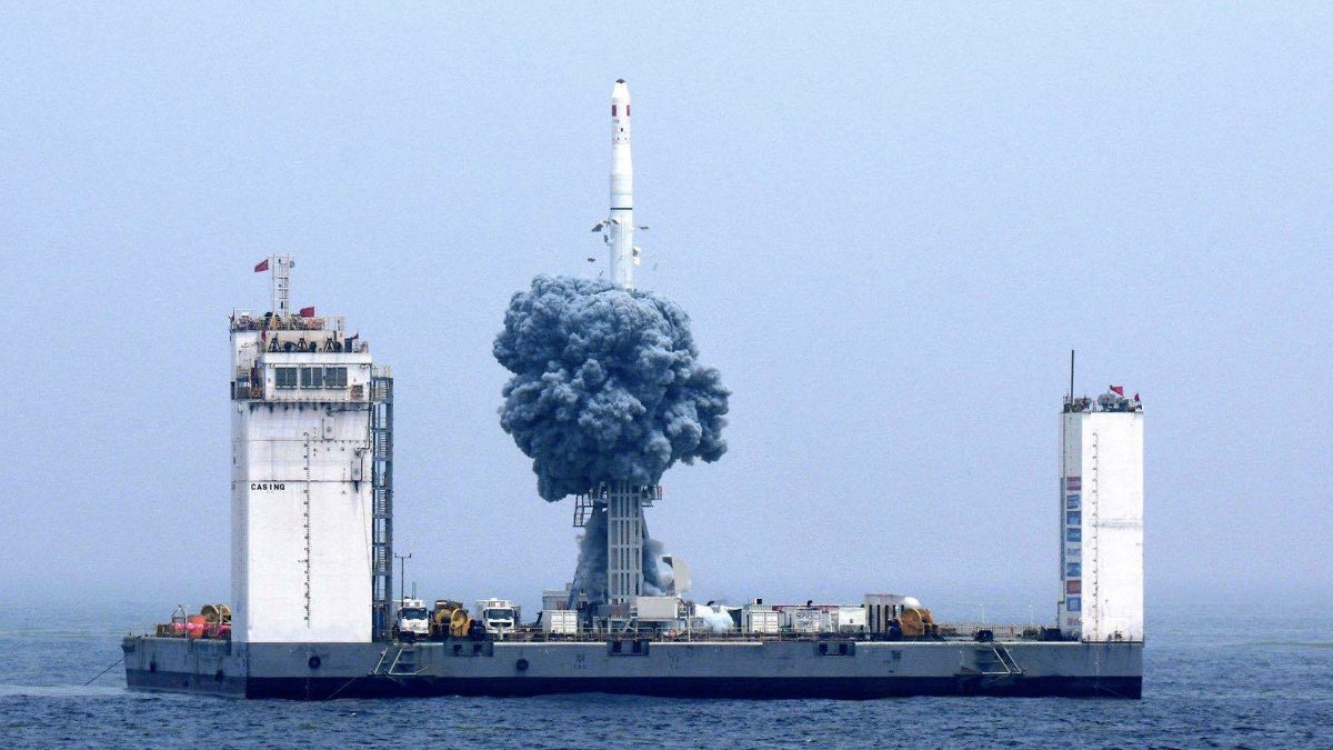ракета, ракета-носитель, морской старт, Sea Launch, «Морской старт»,  запуск с платформы в море, космос, Starship, Россия, США, Китай