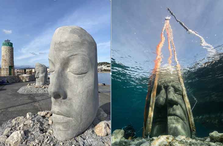 Подводный музей или невероятные скульптуры в масках