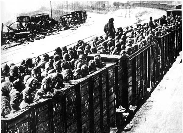 перевозка советских военнопленных, железнодорожные перевозки