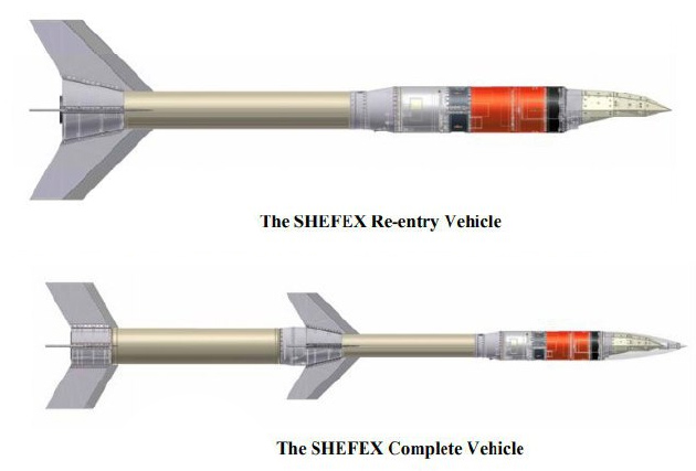 SHEFEX, космический корабль, аэродинамика, острые углы