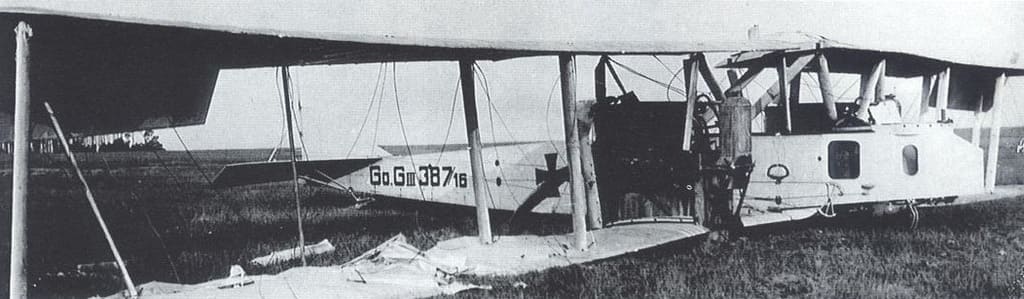 Гота G III, авария, техника