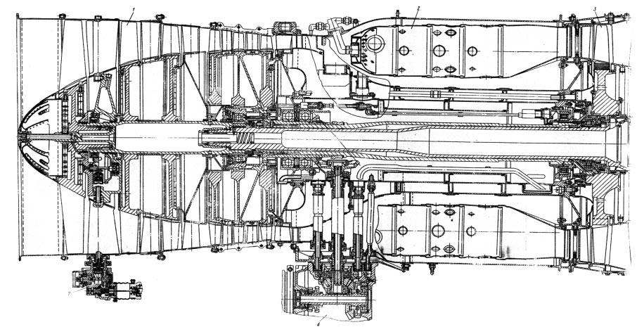 авиационный двигатель, трд р11-300, конструкция трд