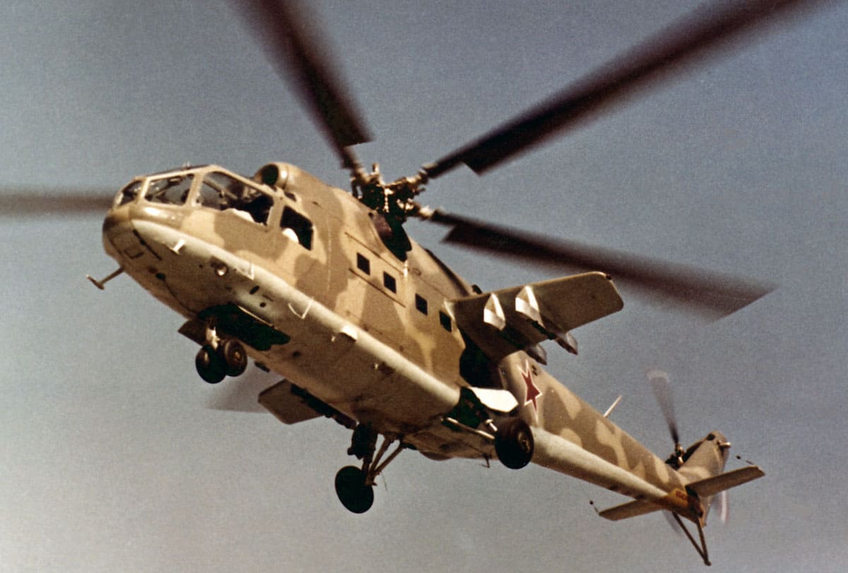 вертолет В-24, испытания, Ми-24, вооружение, ВВС СССР
