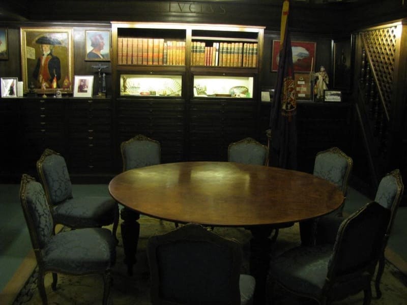 Интерьер домашнего кабинета одного из испанских адмиралов в конце XIX века