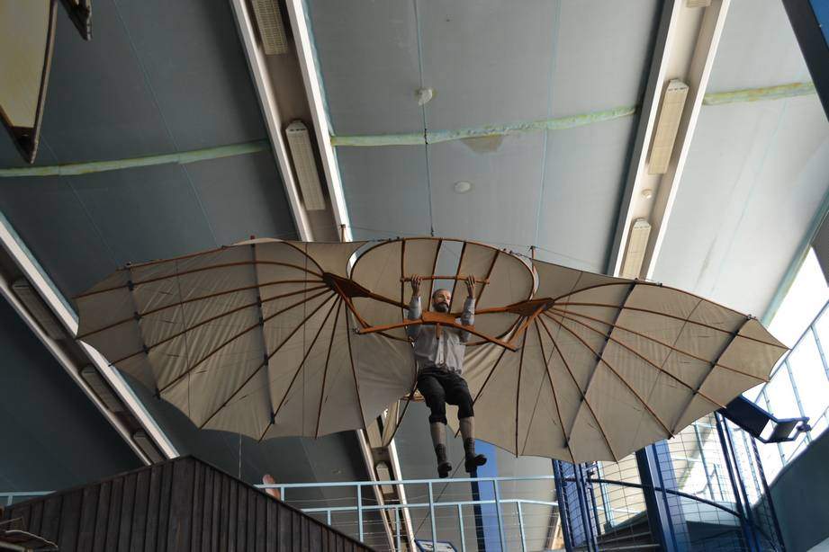 Балансирный планер немца Отто Лилиенталя, который успешно летал. Балансирный планер не имел рулевых поверхностей, а управлялся смещением тела пилота. Он как бы балансировал на нем. Этот планер был построен в 1894 году 