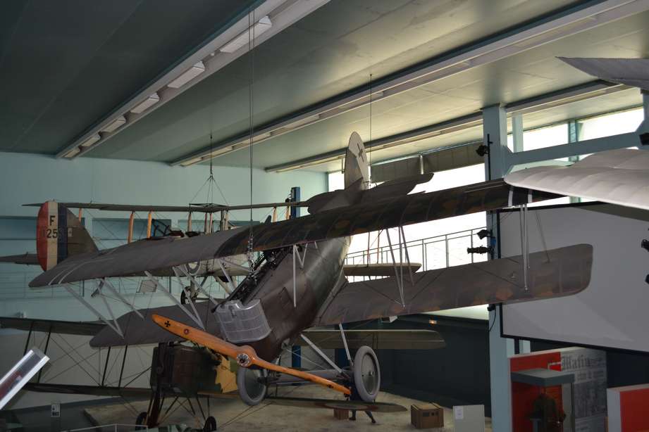 Мощный немецкий истребитель Пфальц D XII. Подобно другим подобным самолетам фирм «Альбатрос», «Фоккер», «Хальберштадт» и других, он имел не звездообразный или V-образный, а однорядный мотор