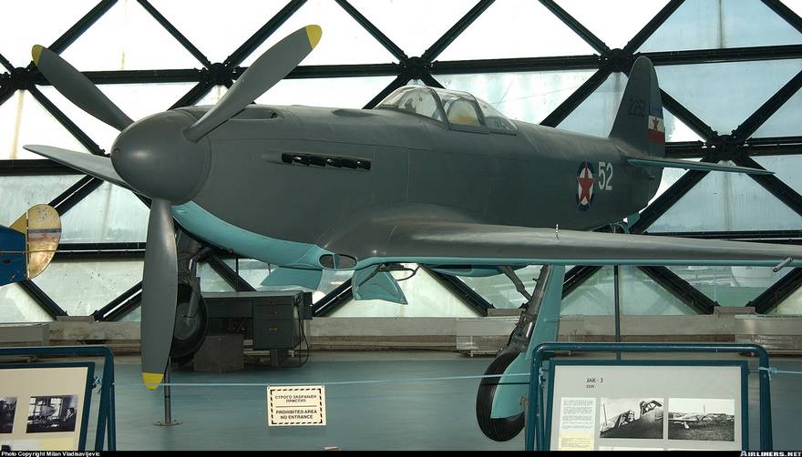 Истребитель Як-3, принадлежавший ВВС Социалистической Федеративной Республики Югославия – ныне экспонат музея