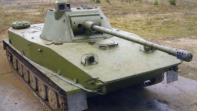 танк ПТ-76, модернизация, орудие, калибр 57мм, вооружение, башня