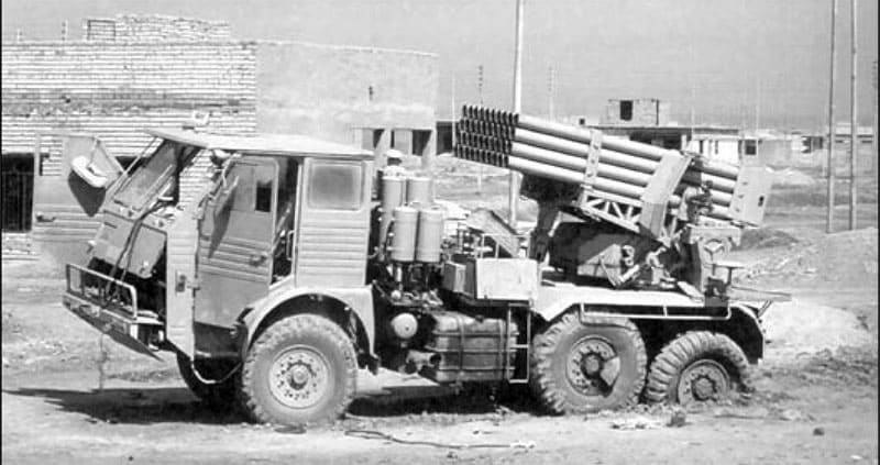 Иракский вариант БМ-21, РСЗО Смерч