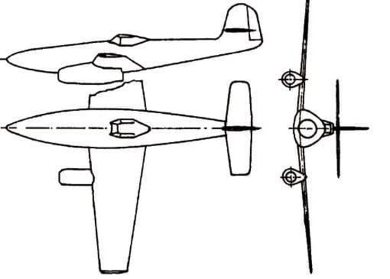 проект, Ме 262, модель, самолет