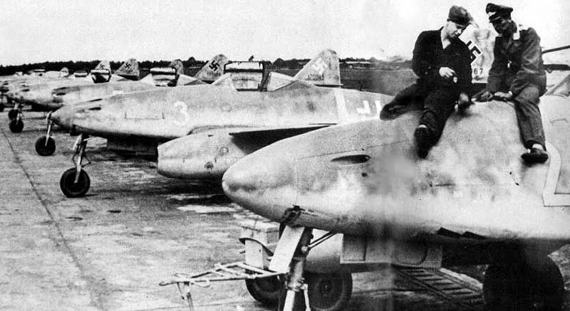 Подготовка, строевые истребители, Me 262, полет