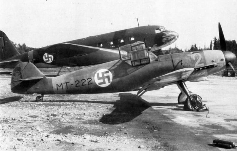 Мессершмитт Bf 109G-2, летчик-истребитель, Эйно Илмари Юутилайнен, фины