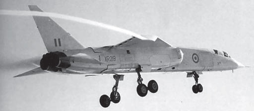 аэродинамика самолета, законцовка крыла, бомбардировщик tsr 2