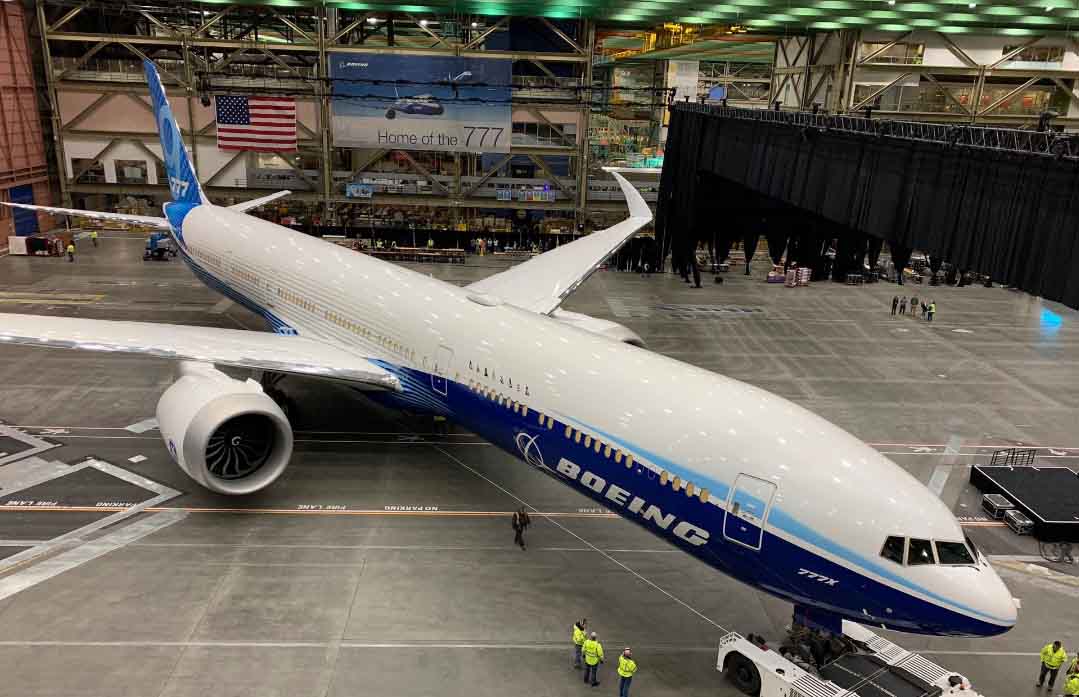 Boeing  777 США авиалайнер самолет самый длинный