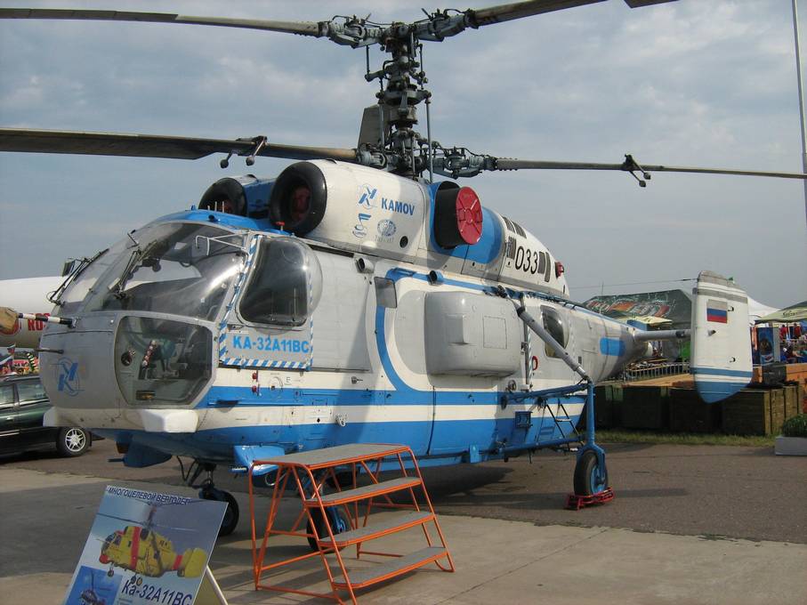 Ка-32А11ВС – вертолёт достаточно необычной схемы как для гражданских вертолётов