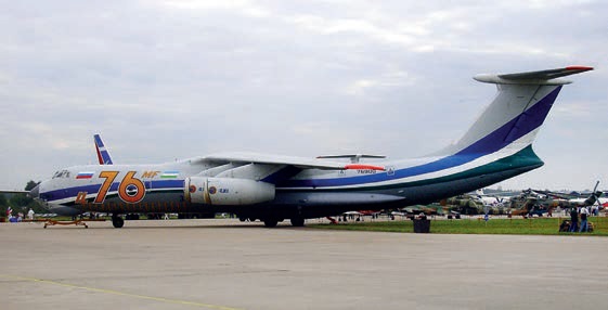 гражданский самолет, самолет ил-76мф, двигатели пс-90