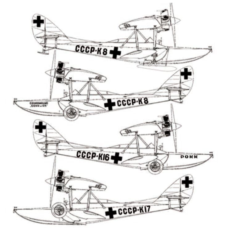 бомбардировщик, санитарный самолет, самолет-амфибия,конструкция, Ш-2