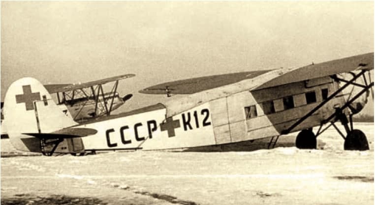 Калинин, санитарный вариант, санитарный  самолет К-5, Санитарка