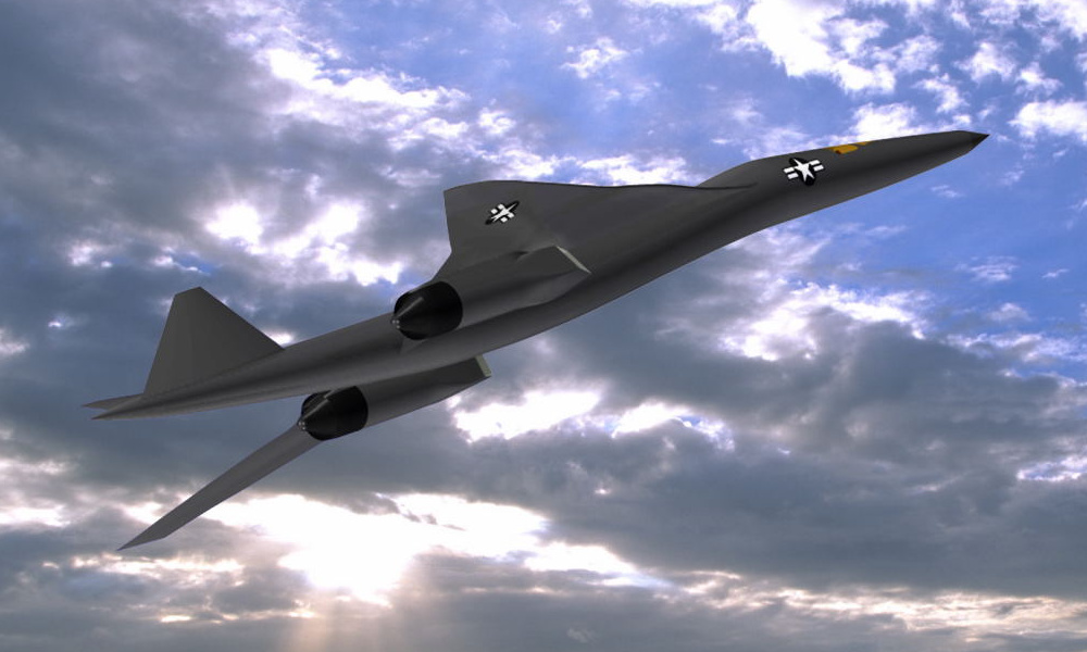 Таким задумывал перспективный сверхзвуковой стратегический бомбардировщик 6-го поколения QSP концерн Lockheed Martin 