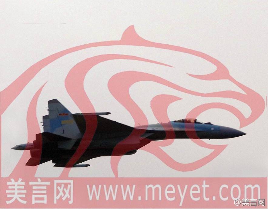 Якобы изображение одного из первых четырех поставленных Китаю 25.12.2016 истребителей Су-35