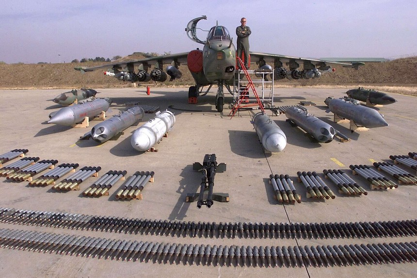 Показ вооружения российского Су-25 в Сирии – осень 2015 г.
