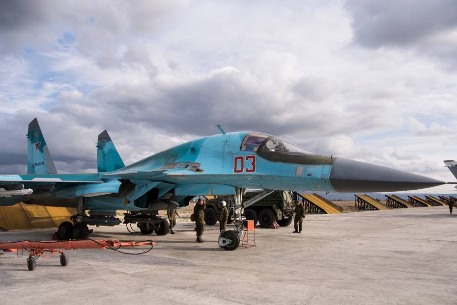 Российский Су-34 подготовлен к атаке террористов