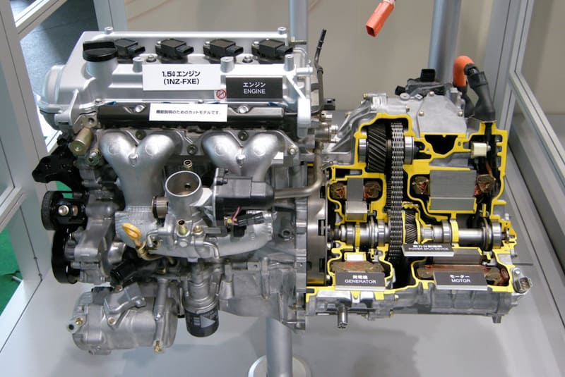 Гибридный двигатель, Toyota, помпа, поршень, система охлаждения