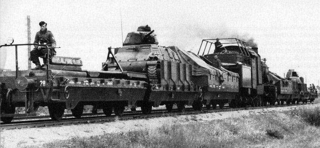 немецкий бронепоезд № 28, пехотная дивизия, ширококолейный