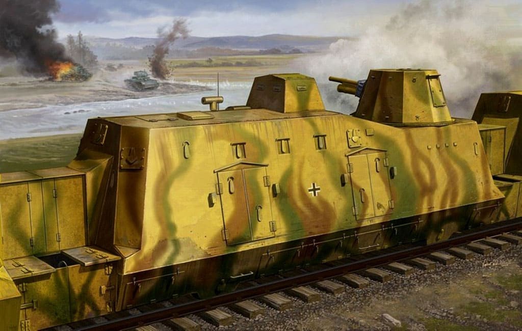 артиллерийский, вагон, немецкий бронепоезд ВР42