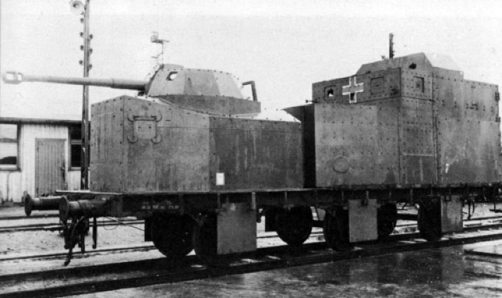немецкий бронепоезд, артиллерийский вагон, ВОВ