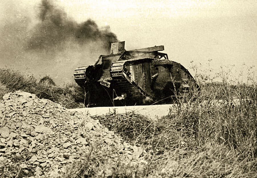 танк Mk V, фронт, модификация